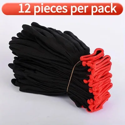 Produktbild von Ein Satz atmungsaktiver Nylon-Gartenarbeitshandschuhe, ohne PolyurethanBeschichtung und Silikon, nicht wasserdicht, zum Ausgrabung und Pflanzen