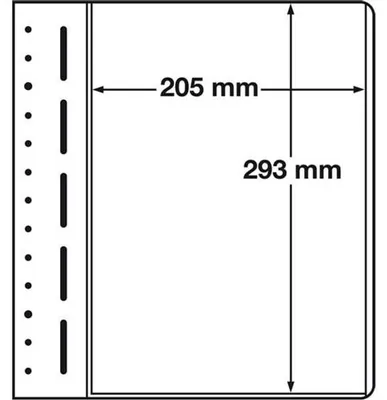 Produktbild von LEUCHTTURM Blankoblatt, 1erEinteilung, 205x293 mm, per 1