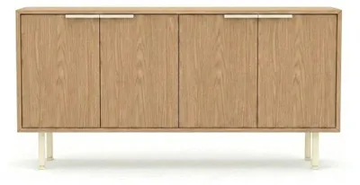 Obrázek produktu pro Komoda, příborník, moderní, béžová, skříň, jídelna, vzhled dřeva