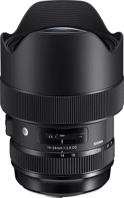 Produktbild von sigma Zoomlinsen 14-24 MM F/2,8 DG HSM Art Nikon F 35 mm (Vollbild) 17/11 114 ° 84 ° 03142.212955