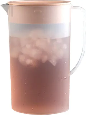 Produktbild von Kunststoffkrug mit Deckel, umweltfreundliche Karaffen, Mixgetränke, Wasserkrug für heiße/kalte Getränke, Limonade, Saft, Getränkekrug, Eistee-Wasserkocher