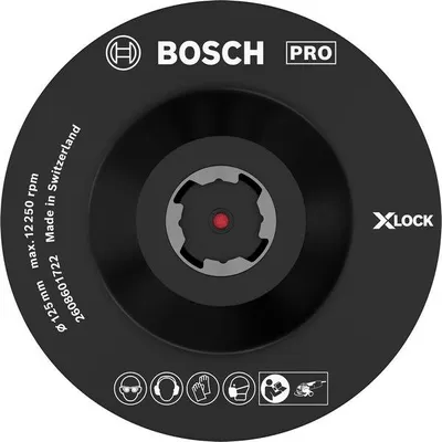 Produktbild von PRO Stützteller X-Lock, 125 mm, Klettverschluss