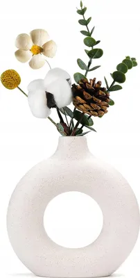 Produktbild von MAKELLOS KERAMIKVASE Elegantes Geschenk für Blumen Minimalistisch