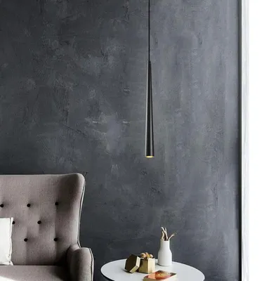 Image de Suspension Luminaire LED en métal noir 4 x 5 cm hauteur 137 cm E14 3 W 2700 K 270 lm IP20