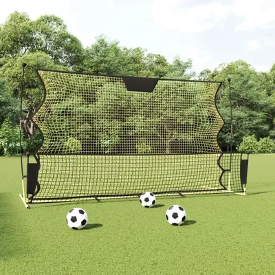 Produktbild von Fußball-Rebounder Schwarz und Gelb 183x85x120 cm Polyester