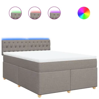 Obrázok produktu pre vidaXL Boxspring posteľ s matracom Taupe 160x200 cm Látka