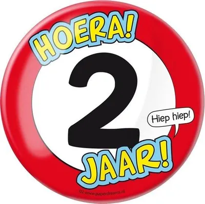 Productafbeelding van Paperdreams - Button XL - 2 Jaar