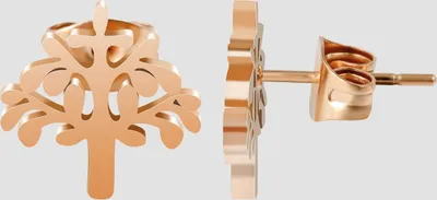 Produktbild von Akzent Edelstahl Ohrstecker, IP Gold, goldfarbig