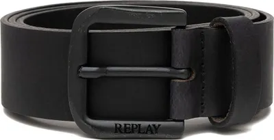 Produktbild von REPLAY Leder Gürtel Belt W100 Black schwarz