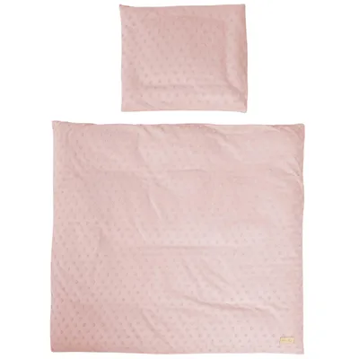 Immagine prodotto di roba's biancheria biologica per lettino 2 pezzi 'Lil Planet' rosa/malva, 80x80cm, jersey  GOTS