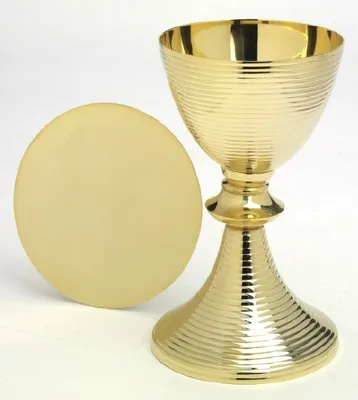 Produktbild von Kelch mit Patene vergoldet (Höhe 21 cm)