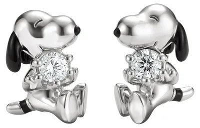 Thomas Sabo H2348-691-14 Damen-Ohrringe Ohrstecker Snoopy mit weißen Zirkonia 1