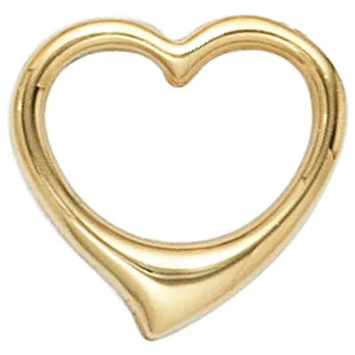 Produktbild von Anhänger Goldanhänger Herz aus echtem 585 Gold Gelbgold Kettenanhänger für Damen