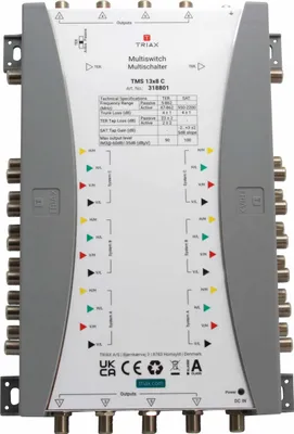 Produktbild von TRIAX Kaskaden-Multischalter, 13 Ein/8 Ausgänge, ohne Netzteil, 1 Stk.
