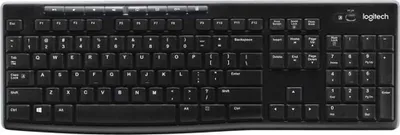 Obrázok produktu pre Logitech Wireless Keyboard K270, Plná veľkosť (100 %), Bezdrôtový, RF Wireless, QWERTZ, Čierna