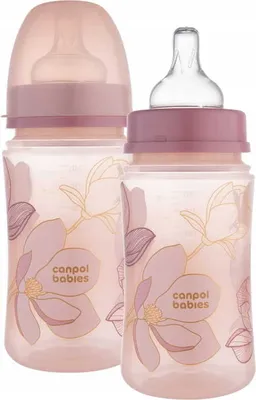 Produktbild von CANPOL BABIES ANTI-KOLIK-FLASCHE EasyStart Sleepy Gold 3m+ ROSA 240ml