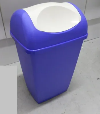Produktbild von Testrut 235686 Schwingdeckeleimer 50 Liter (blau) lila, creme