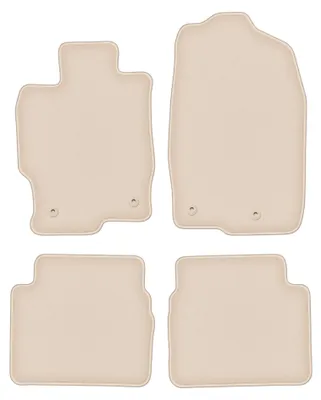 Produktbild von Velours-Fußmatten für Mazda 6 II GH 2007-2012 (Limousine/Kombi/Liftback) – 4-tlg, Beige, passgenau – Wielganizator FORTUNA