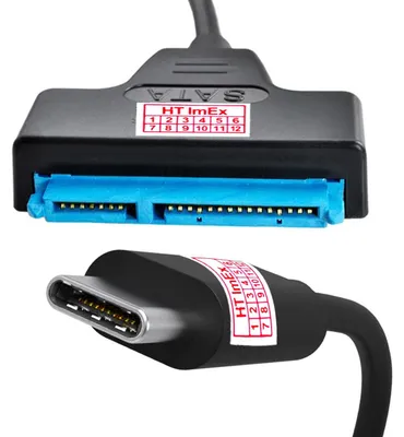 Produktbild von USB-C 3.1 Typ C auf SATA III 3 Adapter Kabel Konnektor Konverter 2,5" SSD / HDD