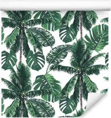Immagine prodotto di 10m VLIES WALLPAPER rotolo palme fiori piante foglie natura esotica XXL