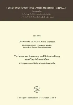 Produktbild von Verfahren zur Erkennung und Unterscheidung von Chemiefaserstoffen