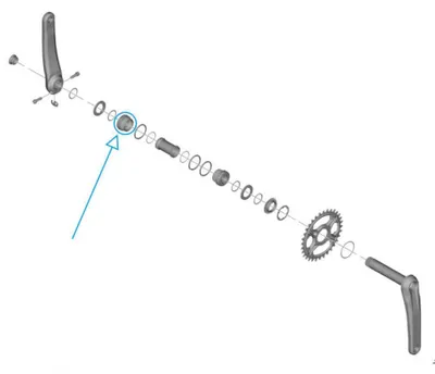 Produktbild von SHIMANO Lagerschale BB-MT801 Links Lagerschale - Ersatzteil für Hollowtech II....