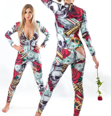 Obrázok produktu pre Dámske pyžamo BODY S OBLEČENÍM GUNS ROSES 304 L