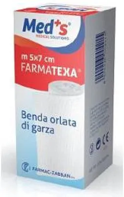 Immagine prodotto di Benda Meds Farmatexa Auricolare Orlata 12/8 Cm2X5M