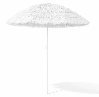 Produktbild von Hawaii Sonnenschirm Gartenschirm Strandschirm rund Ø1,6m Weiß