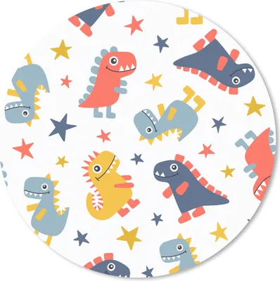 Produktbild von MuchoWow® Mauspad Mousepad Muster - Dino - Sterne - Jungen - Baby - Kinder - Kinder 20x20 cm - Mousepads - Maus Mat - Pad - Mausunterlage - Schreibtischmatte