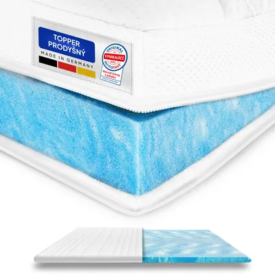 Obrázek produktu pro AM Qualitätsmatratzen | Prémiový topper 100x190 cm s potahem z lyocellu | výška 6 cm | Matracový topper |100 x 190 | Vysoce kvalitní topper vyrobený v Nemecku