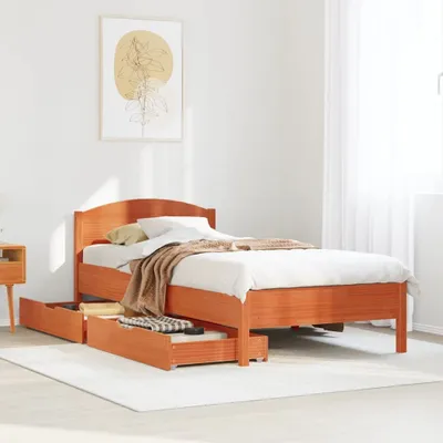 Produktbild von Möbel Massivholzbett ohne Matratze Wachsbraun 90x190 cm Kiefernholz - Klassische Betten 3301850
