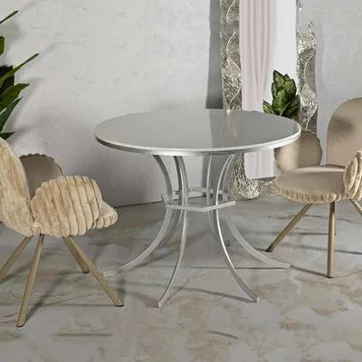 Immagine prodotto di Otmar - Tavolo Fisso, 100x100x77h cm Bianco Marmo, 2 Posti