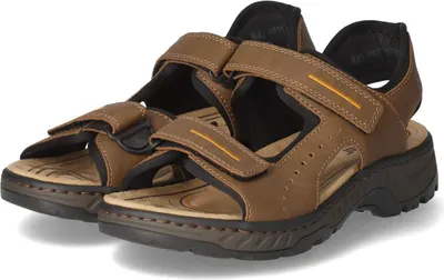Produktbild von Rieker Herren Sandalen Braun Textil-Synthetik-Mix Größe: 45