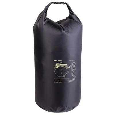 Produktbild von Wasserdichter Packsack mit Roll-Top Verschluss, schwarz, 25 L, 65,5 x 40 cm