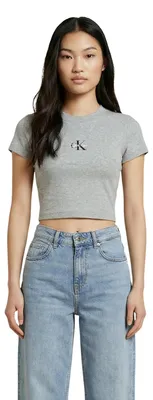 Produktbild von Calvin Klein Jeans Damen T-Shirt Grau 509211 : Größe - XS Größe: XS