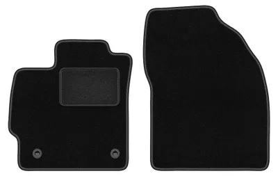 Zdjęcie produktu dla Dywaniki samochodowe welurowe przednie do: Toyota Prius III XW30 (2011-2015, hatchback) czarne, dopasowane