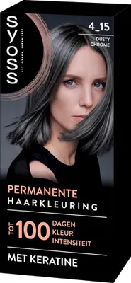 Produktbild von SYOSS – Coloration 4-15 Dusty Chrome – Haarfärbemittel – Grauabdeckung – Reduziert Haarbruch - 1 Stück