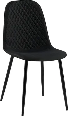 Produktbild von CLP Stuhl Giverny mit Ziernähten schwarz Material Stoff