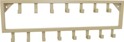 Produktbild von LOFT42 Bono Wandgarderobe - Beige - Metall - 15 Haken - 80x26x4