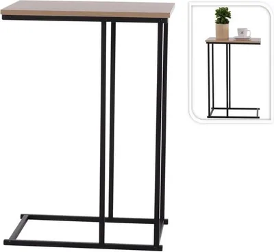Obrázok produktu pre Bočný stolík - čierno-hnedý - cca 58 x 40 x 26 cm