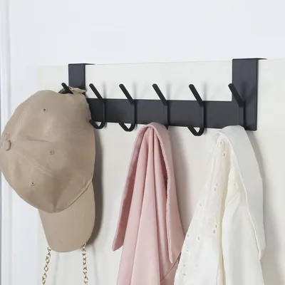 Produktbild von Türgarderobe mit 6 Haken - ideal für überall - weiß