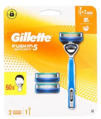 Obrázek produktu pro Gillette Fusion5 Sport – holicí strojek + 2 náhradní žiletky