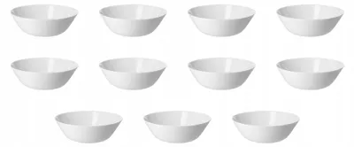 Produktbild von IKEA OFTAST Schüssel 23 cm elegant weißes Glas