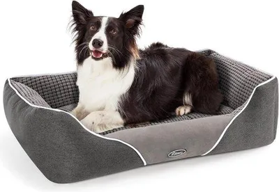 Produktbild von Famanu Hundebett - Doppelseitiges Hundesofa - Quadratische Hundematratze - Größe L
