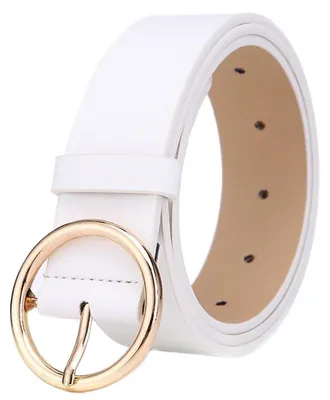 Image de Ceinture en cuirPolyuréthanepour femmes, ceinture fine pour la taille, ceinture pour la hanche, ceinture élégante pour un look décontracté