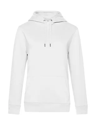 Produktbild von B&C Damen Hoodie Kapuzenpullover Sweatshirt Tasche Pullover Langarm , Größe:S, Farbe:Weiß