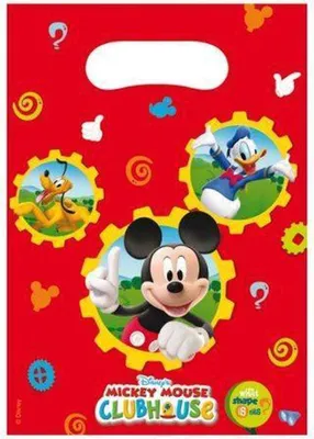 Produktbild von Geschenktüte PVC Mickey Club 6Stk./18x21cm