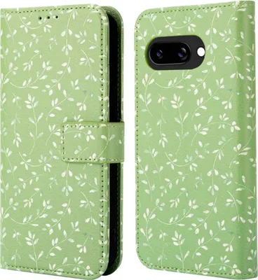 Produktbild von imoshion Design Klapphülle Google Pixel 9A - Green Flowers