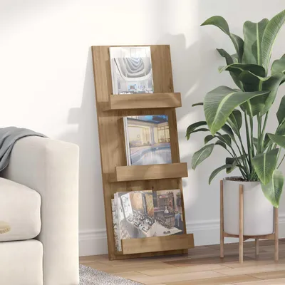 Produktbild von "Schlussverkauf" Magazinregal 1 pc - praktische Aufbewahrungsbank - Artisan-Eiche 43x11x102 cm Holzwerkstoff C15335